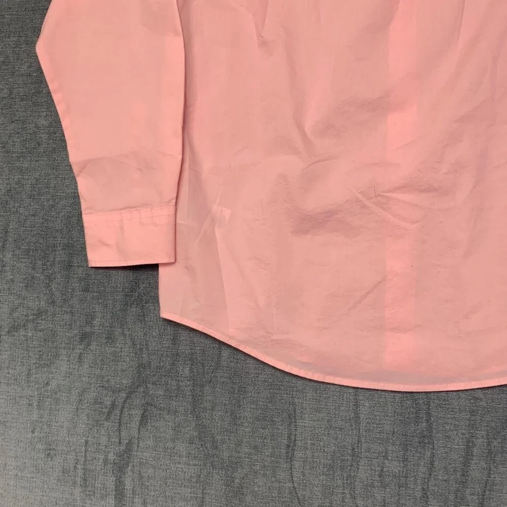 IZOD Dress Shirt Boys XL 18/20 Coral Pink Cotton Stretch Pocket Business Formal